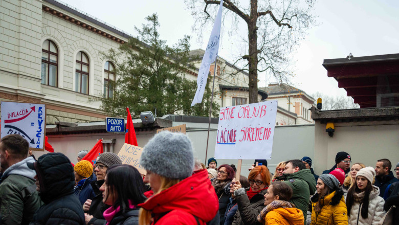 Protest: Gregorčičeva